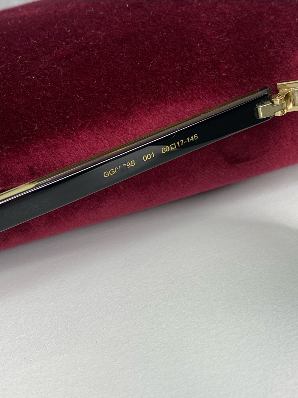 Gucci Black/Gold Men's GG059S NWOT Sunglasses - Picture 6 of 11